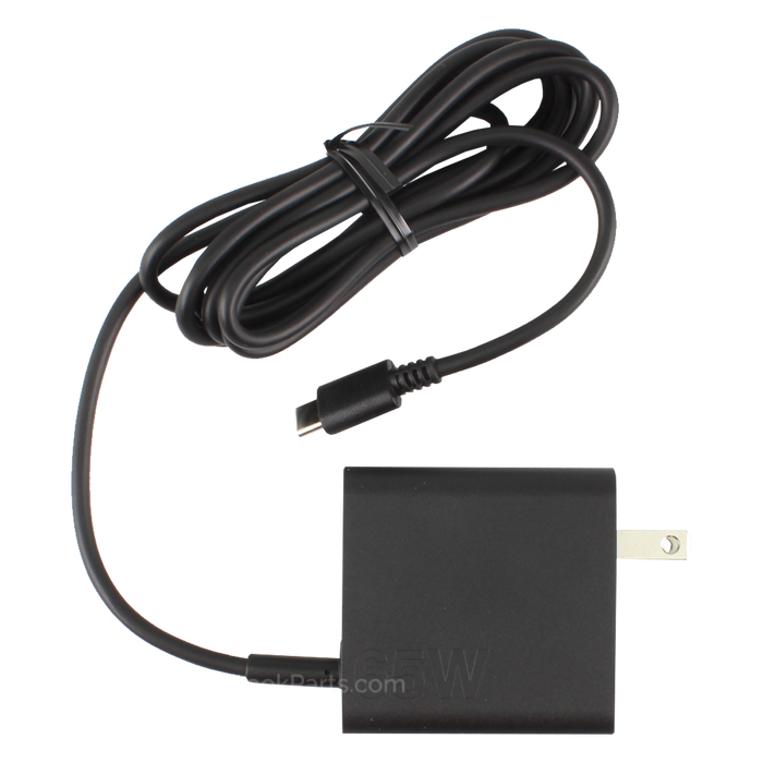 New Wall Adapter (65W | USB-C) (ODM) LiteOn for Laptops (One Piece) - Black