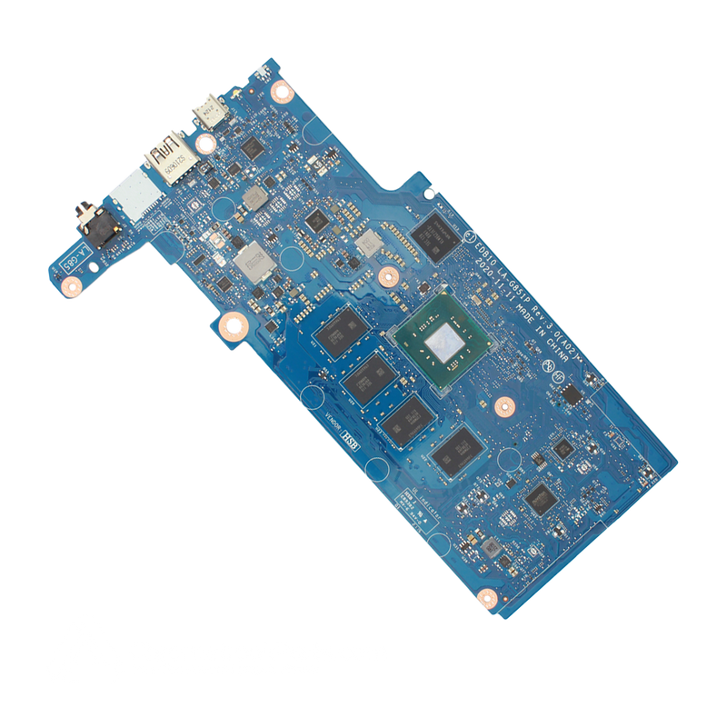 New Dell 11 3100 Non-Touch/Touch Motherboard (4GB RAM, 32GB Storage, Intel N4020 Processor, Rev:A02) (w/ Daughterboard Connectors, No SD Card Reader)
