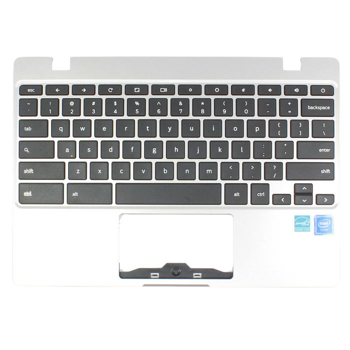 New Samsung 11 XE310XBA Chromebook Palmrest Assembly w/ Keyboard Only (no SD card cutout)
