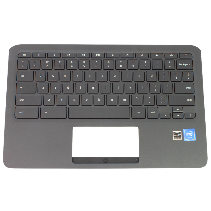 New HP 11A-NB0013DX Chromebook Palmrest Assembly w/ Keyboard Only,