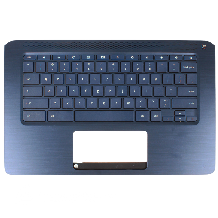 New HP 14-DB Chromebook Palmrest Assembly w/ Keyboard Only, Navy Blue,