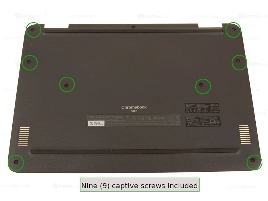 New Dell OEM Chromebook 3120 Laptop Bottom Base Cover Assembly WWAN 39NN3