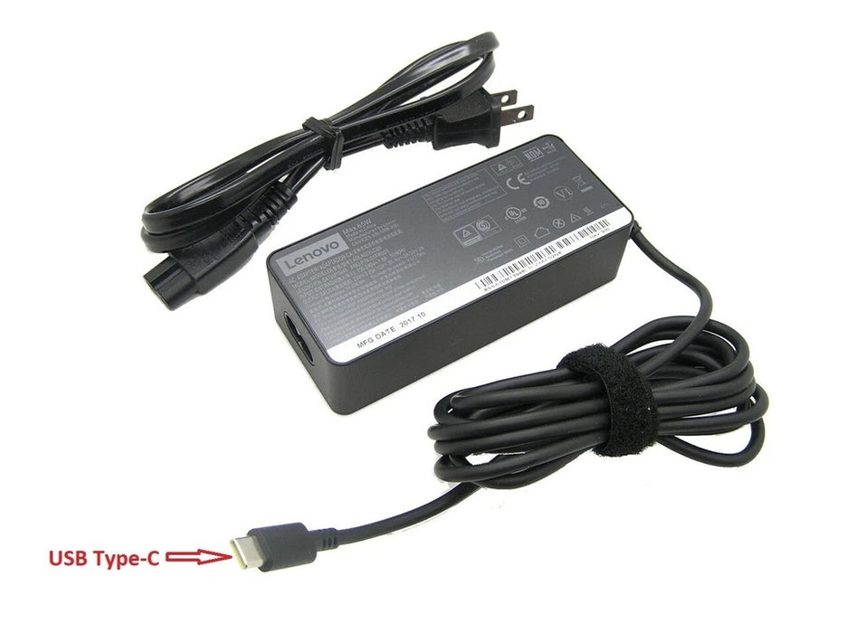 New Genuine Lenovo Chromebook Series 20V 3.25A AC Power Adapter Type-C 5A10W86255